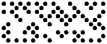 DotCode with 25 width and 10 height