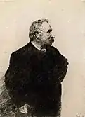 Ernest Rousseau (1887) drypoint, 24 x 18.1 cm., Museum of Fine Arts, Ghent